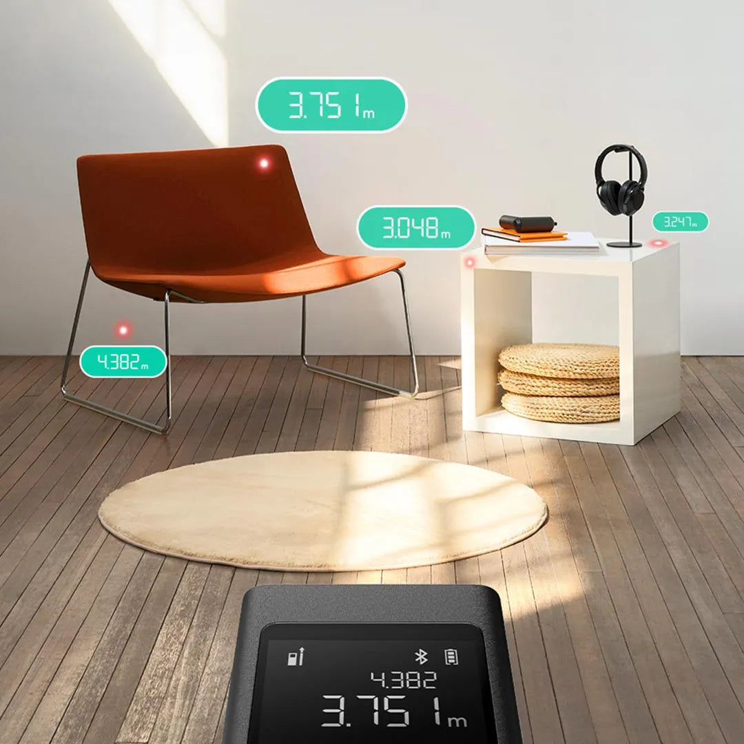 Xiaomi Mijia Smart Laser Rangefinder Real Time Distance Meter LCD Display Laser Range Finder Tape Measure Work with Mijia APP