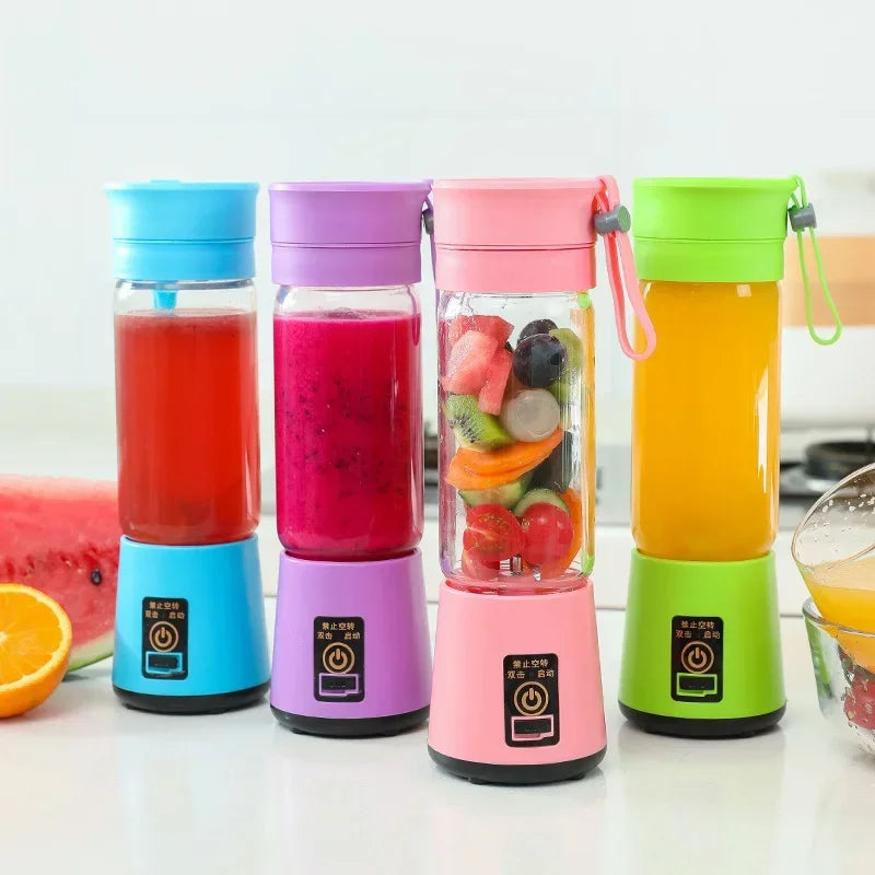 Portable Electric USB Rechargeable Handheld Smoothie Blender, Fruit Mixers, Milkshake Maker Machine, Food Grade Material, Hot