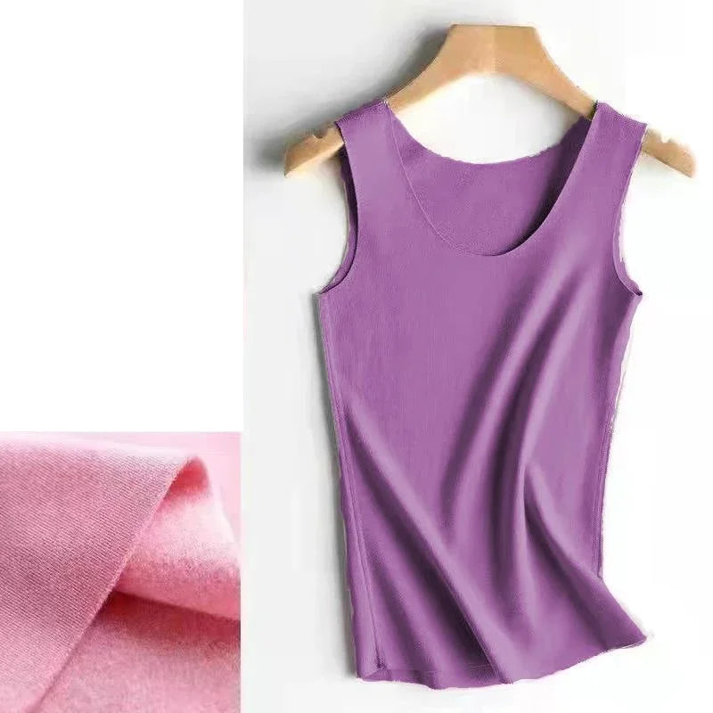 Thermal Underwear Vest Thermo Lingerie Woman Winter Inner Wear Comfortable Warm Top Inner Wear Thermo Shirt Ladies Undershirt