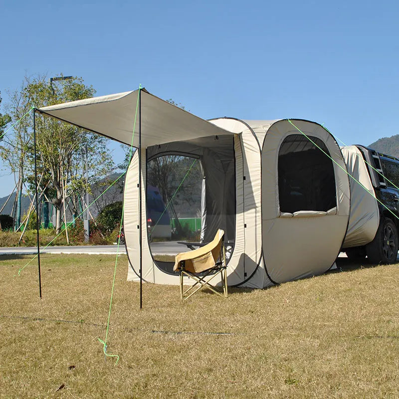 Car Rear Automatic Tent, Car Tailgate Tent,Pop Up Car Rear Tent, SUV Tents Car Tents for Campers Multipurpose Truck Tent