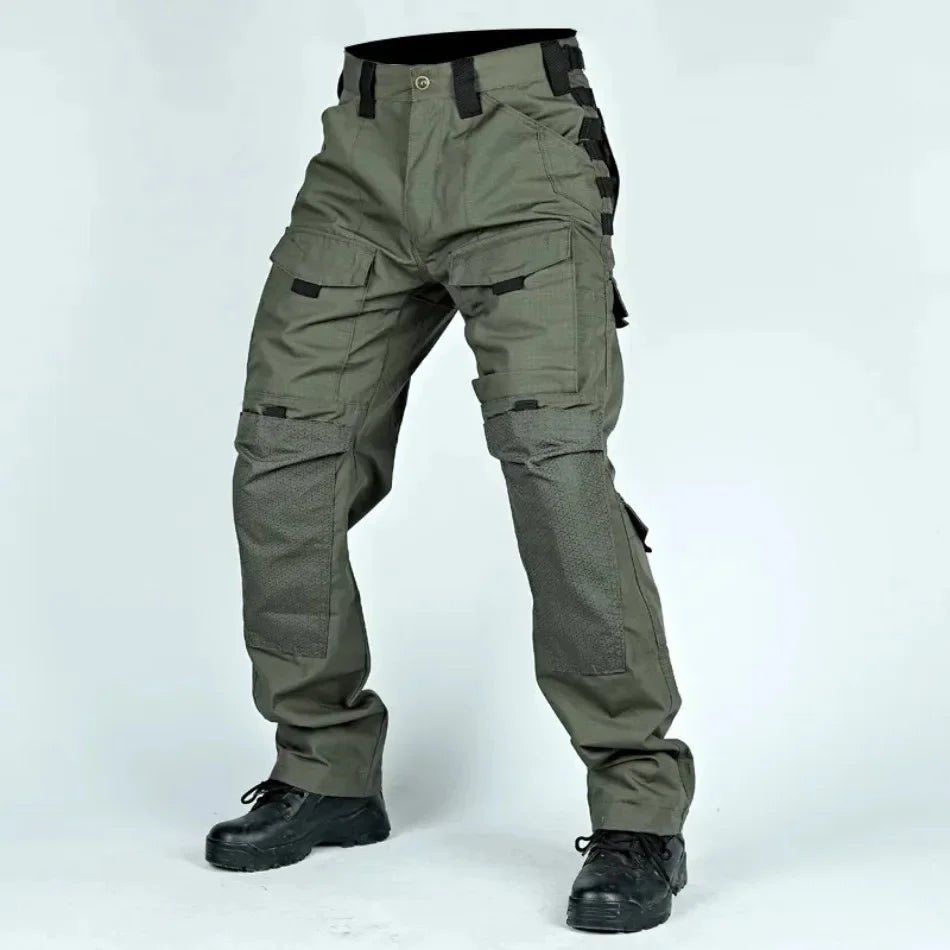 New Men Tactical Pants Quick Drying Multi-Pocket Cargo Pants Casual Tactical Trousers Wear-Resistant Work Traning Pant Loose