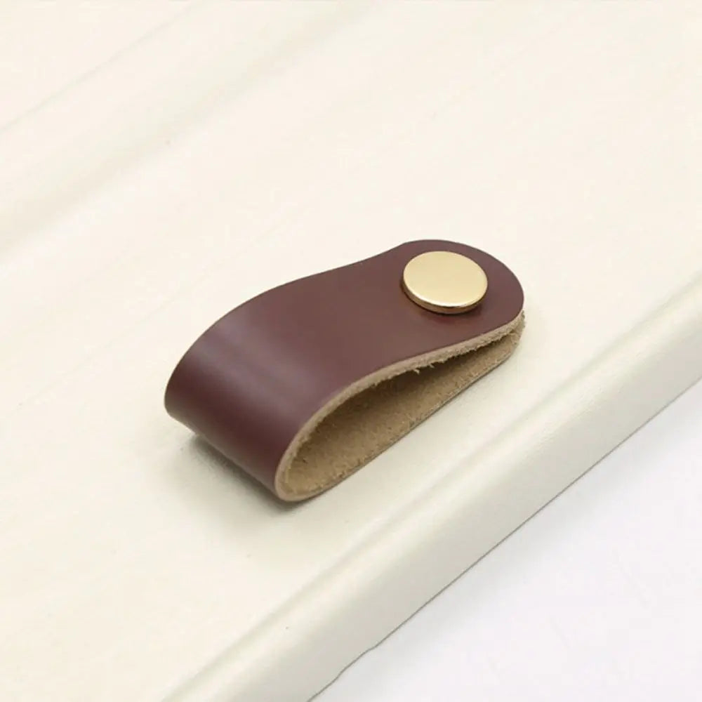 Children's Furniture Hardware Kitchen Wardrobe Cabinet Environmentally Drawer Handle Door Pulls Furniture Knobs Leather Handle