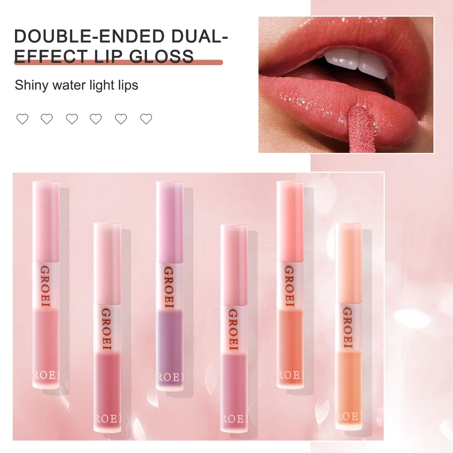 Glitter Lipstick Moisturizing Crystal Jelly Pearlescent Lip  Change Transparent Plumper Gloss  Balm ColorTint Cosmetic Lip Gloss