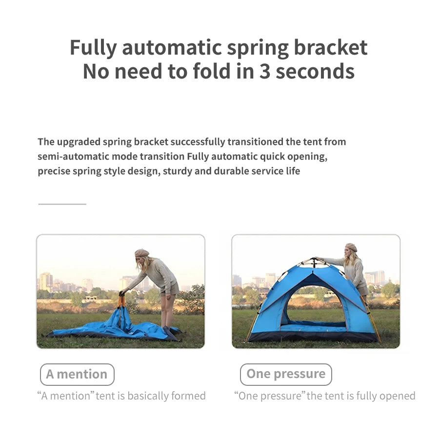 Instant Tent,Instant Pop Up Tents,Easy and Quick Setup Camping Tent,Windproof Waterproof with Rainfly for Outdoor Camping/Hiking