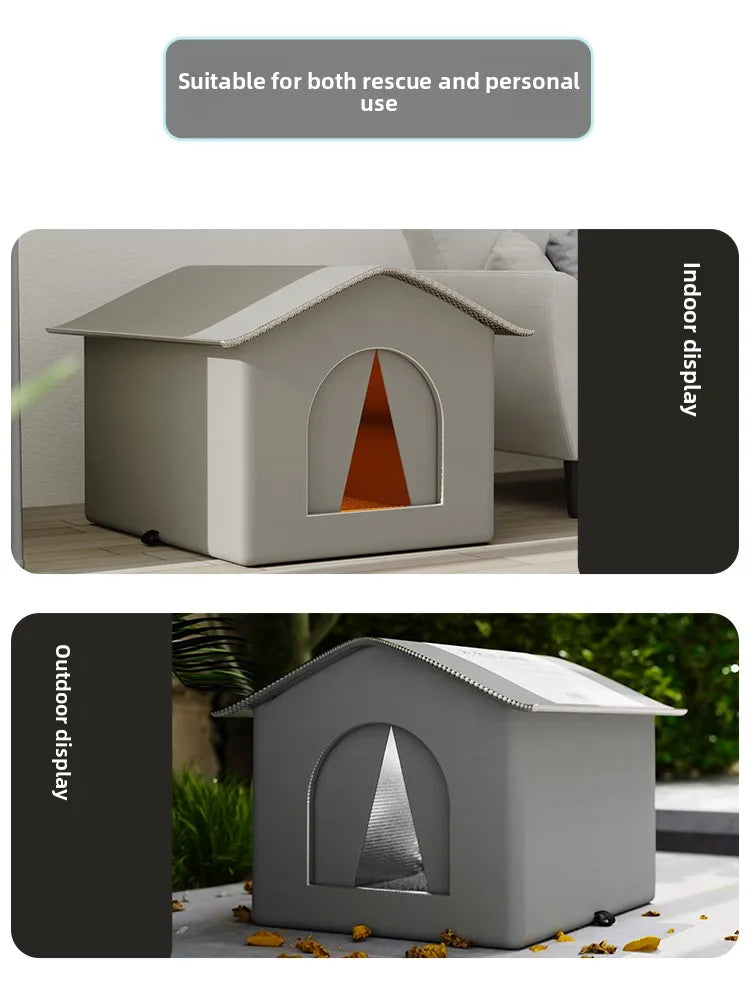 Outdoor Waterproof  Dog Shelter Winter Cold Proof Rain Sun Protection Warm All Season Universal Outdoor  House