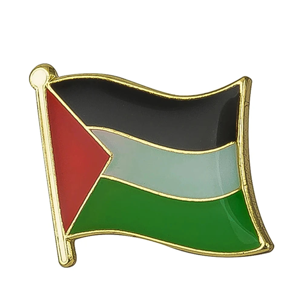 1Pc Palestine Flag Pin Badge Palestine Palestinian Flag Pin Badge Lapel Palestine National Enamel Badge Armband