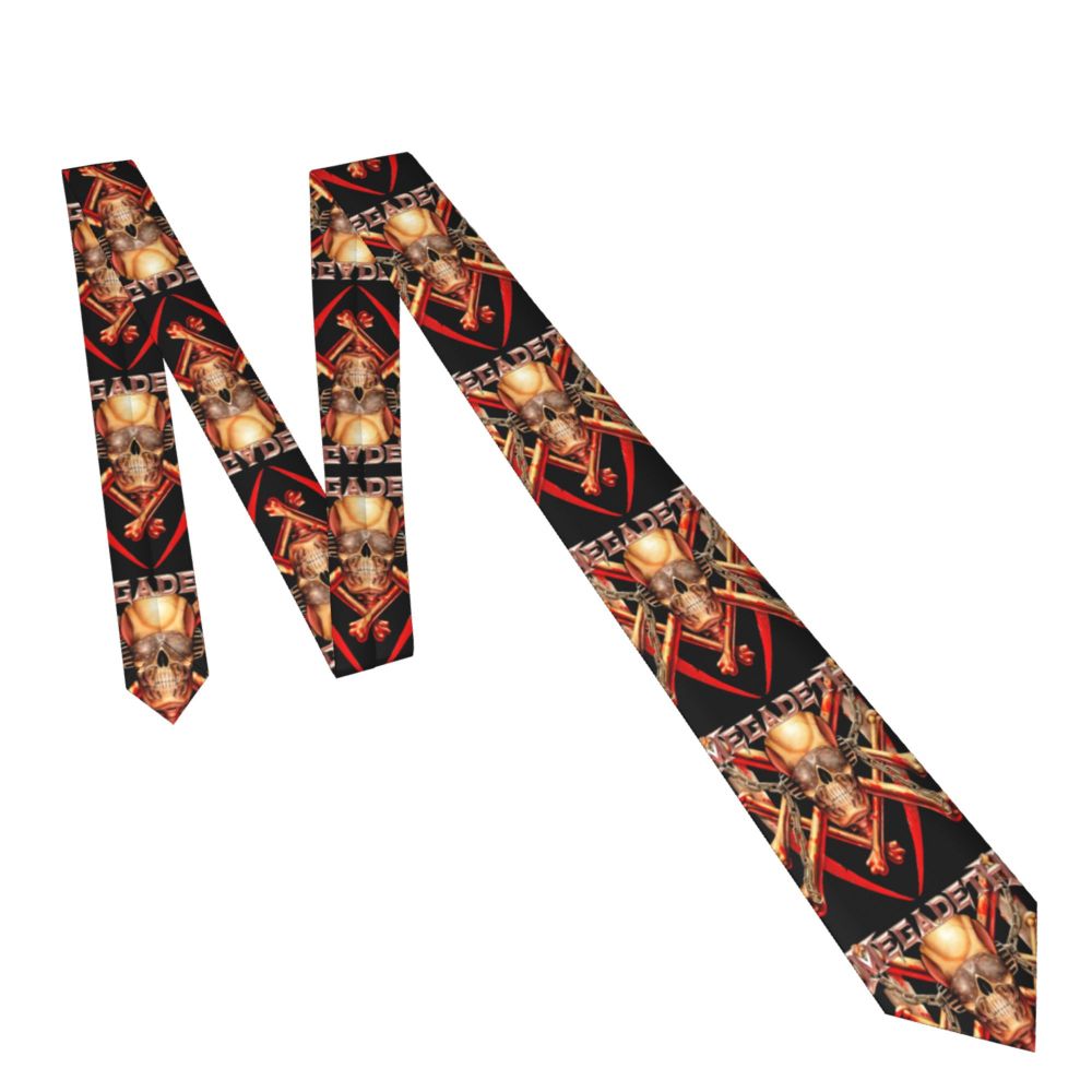 Slipknots Neckties Men's Customized Silk Heavy Metal Rock Music Gift Neck Tie for Office
