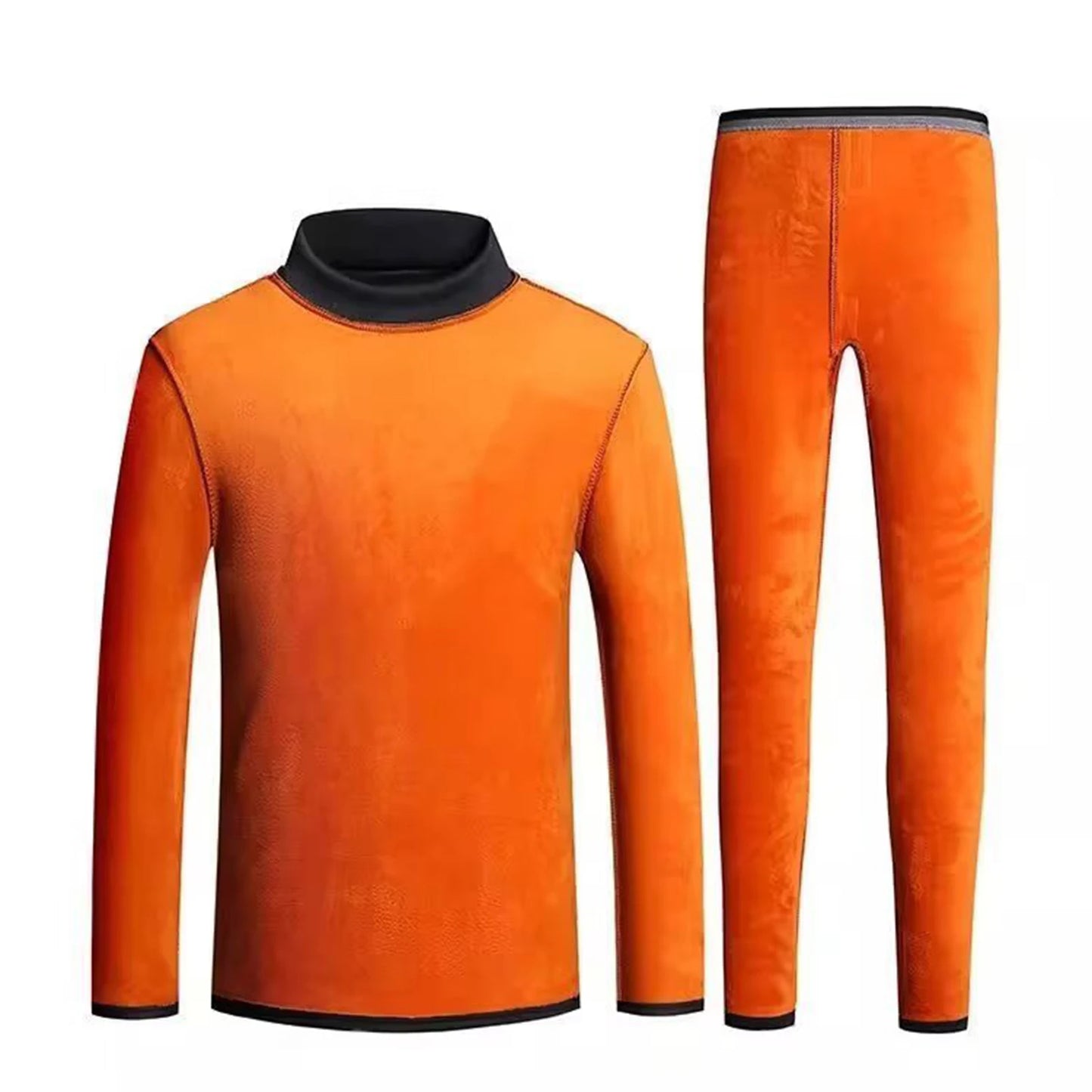 Men's Thermal Underwear Thin Base Cotton Sweater Winter Thermo Shirt Tops Pants Set Thermal Clothing Set Skiing Underwear Set