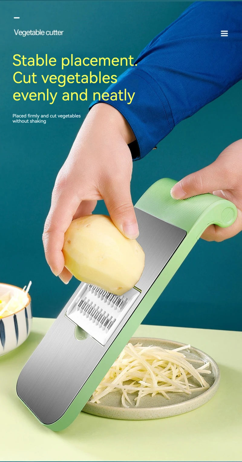 Vegetable Cutter Grater for Vegetables Slicers Shredders Multi Slicer Peeler Carrot Fruit 7 in 1 Vegetable Cutting Kitchen Tools