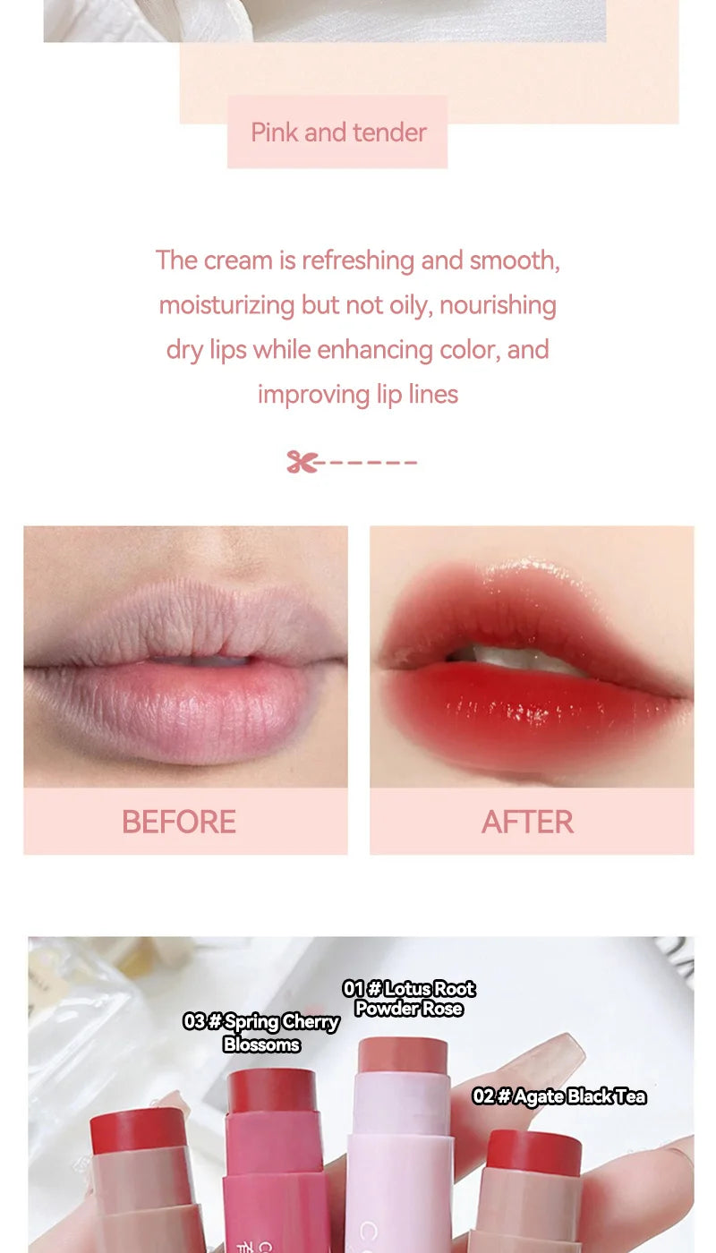 Colored Moisturizing Lip Balm Lipstick Moisturizing, Moisturizing, Diluting Lip Lines, Anti-drying Lip Balm