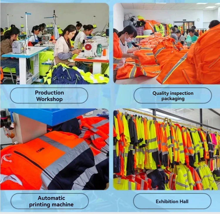 Winter Black Jacket High Visibility Warm Jacket for Men With Customized Logo Waterproof Jacket Reflective Parka Jacket Workwear
