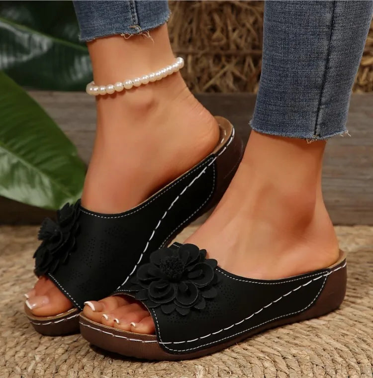 Women Sandals Shoes Summer Fashion Wedge Walking Shoes Comfortable Slip On Women's Sandals Light Female Sandalias Mujer Footwear
