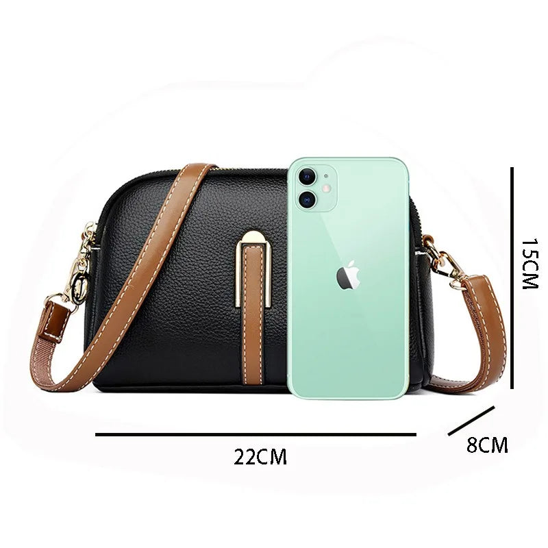 Women's bag 2025 new spring/summer shell bag, simple shoulder bag, zero wallet texture, western-style crossbody small bag