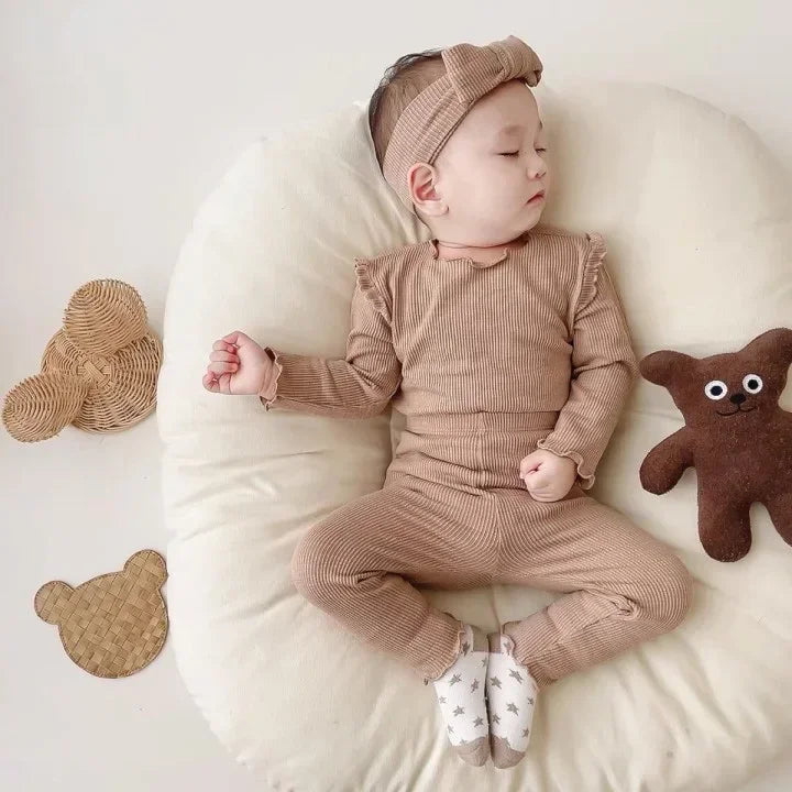 Newborn Baby Girl Clothes Suits Cotton Spring Autumn Infant Bodysuit + Leggings Baby Girl Outfit