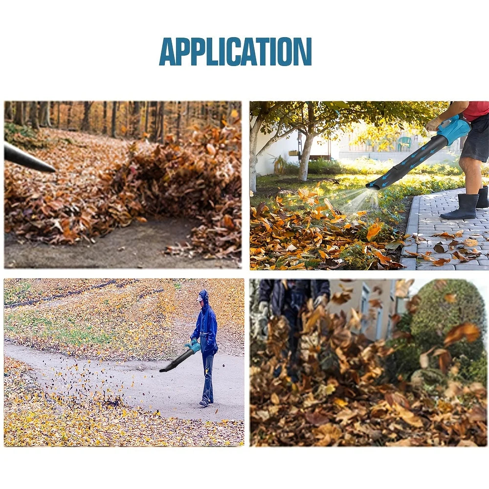 Cordless Leaf Blower Electric Air Blower Cordless Garden Tools For 18V Makita Lithium Battery 2 In 1 Handheld Dust Removal Fan