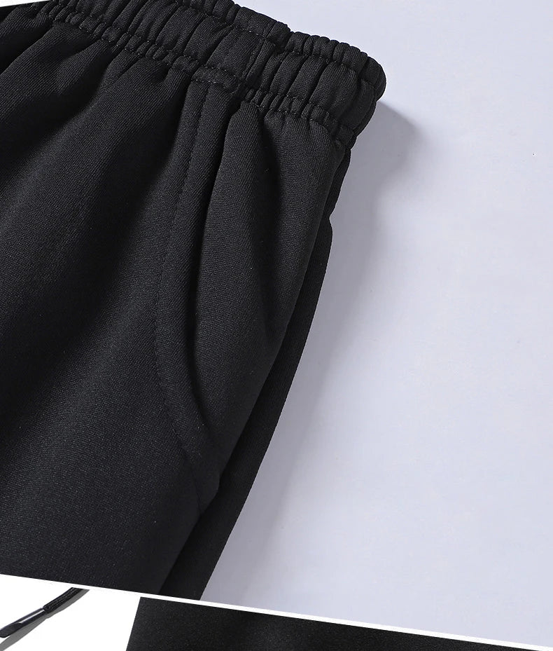 Pants for Men in Autumn and Winter, Thickened with Fleece for Outerwear, Casual Pants, Warm Lamb Wool Sports Sweatpants