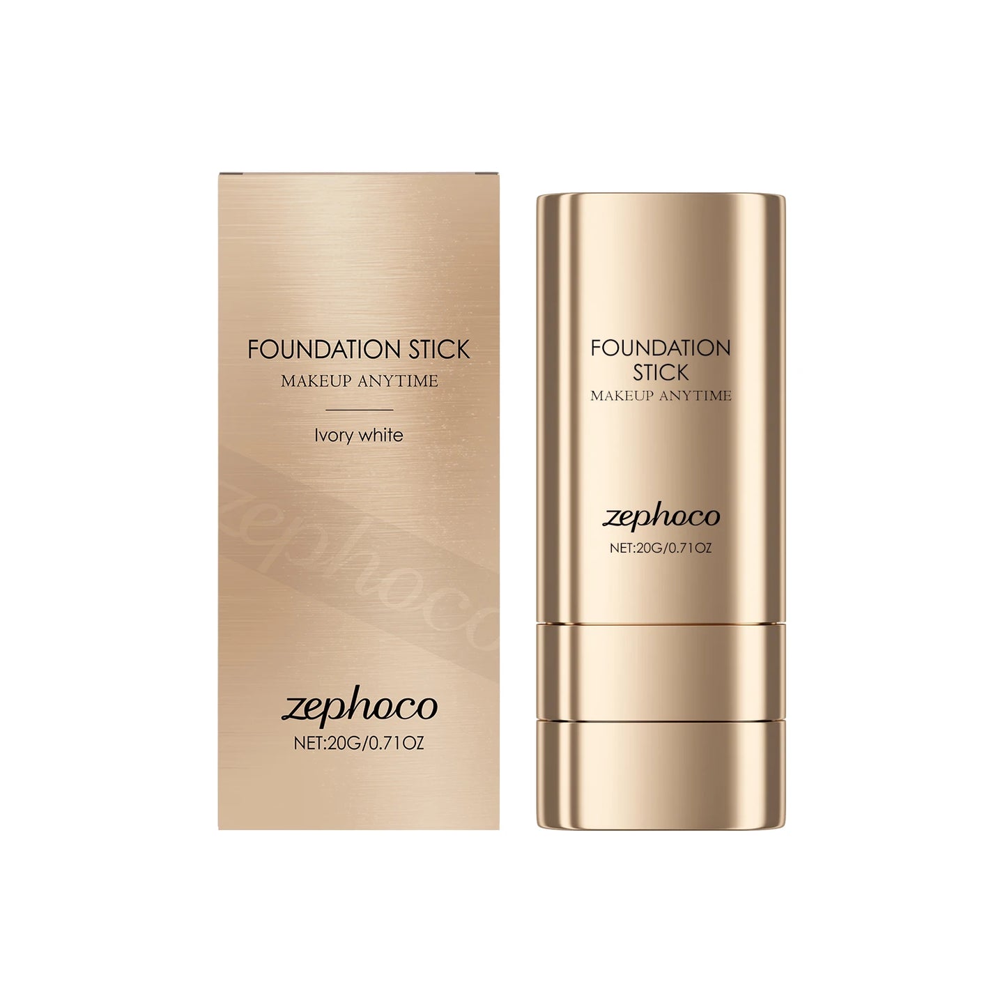 2-in-1 Foundation Stick for Uneven Skin Tone Lightweight and Adherent Moisturizing Natural Concealer Clear Matte Foundation