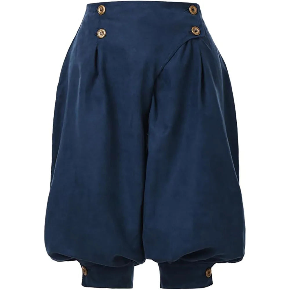Pirate Pants Women Medieval Renaissance Viking Cosplay Costume Loose Pants Horseman Peasant Castaways Costume Bloomers Trousers