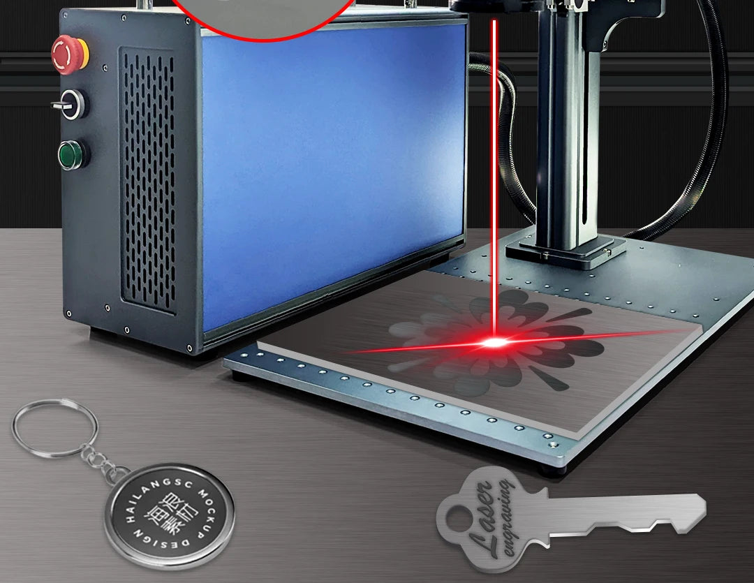 Fiber Laser Marking Machine Raycus Jpt Mopa M7 20w 30w 50w 100w Laser Engraving Gold Silver Copper Stainless Steel Metals