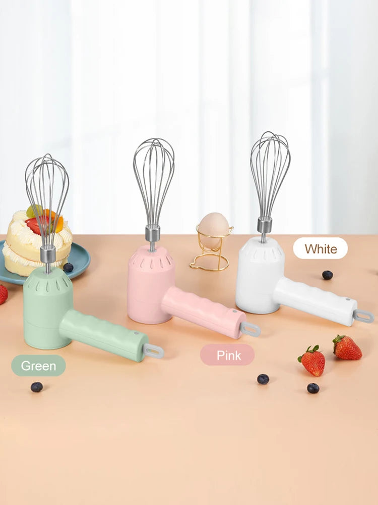 Portable Electric Food Mixer Wireless Hand Blender 3 Gear Speeds High Power Dough Blender Egg Beater Baking Kitchen Mixer Tools