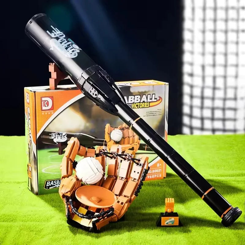 Sports Baseball Series Puzzle Assembly Building Block Model Sports Equipment 3D Desktop Collection Ornaments Toys Gifts