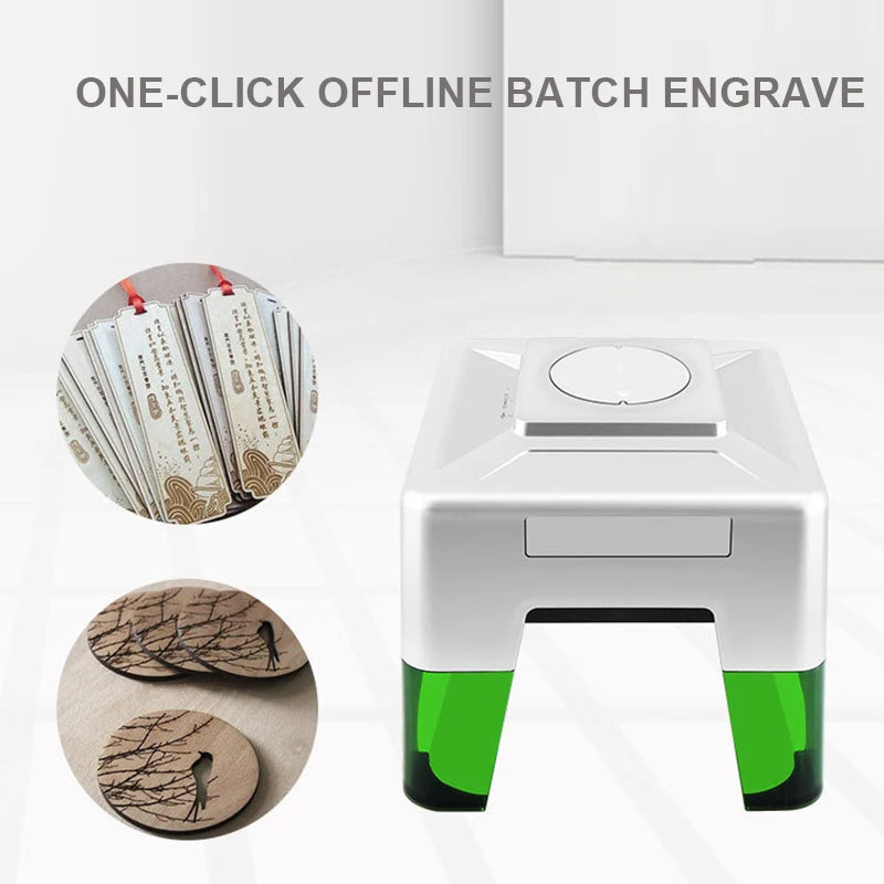 New Laser Engraver DIY Mark Printer Cutter Woodworking Machines Plastic 3000mw Bluetooth Mini Engraving Machine