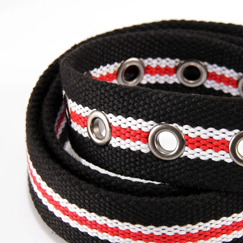 Belt, men's canvas buckle belt, casual work pants belt, young people's trend pants belt, versatile student trend fashion belt