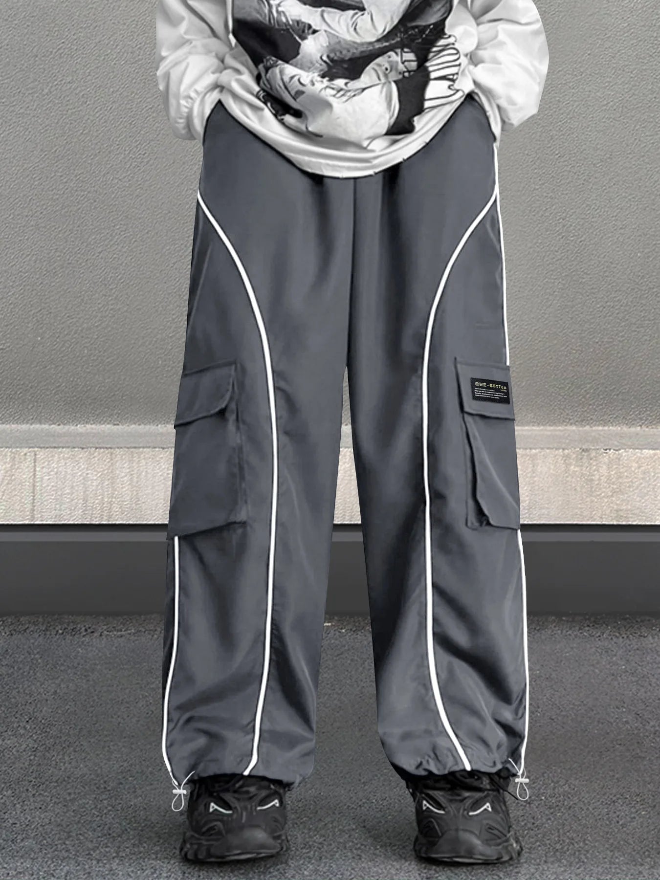 European and American Workwear Pants Men Summer New American Trendy Brand Fashion Loose Fit Casual Trousers