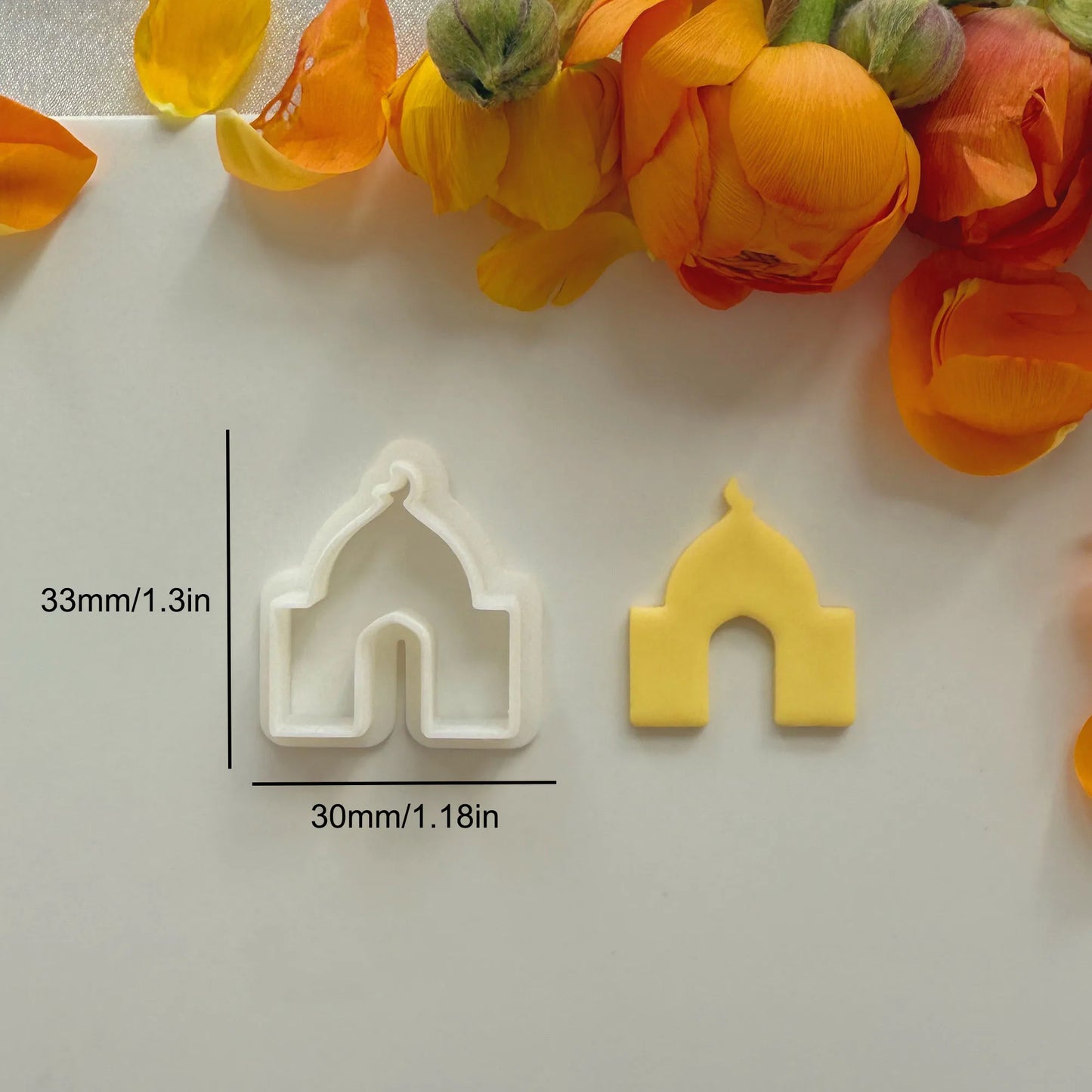 Arabesque Polymer Clay Cutter Islamic Cutting Mold Temple Mosque Ramadan Style Cutters Arabian 3D Cutters 3D Clay Cutter