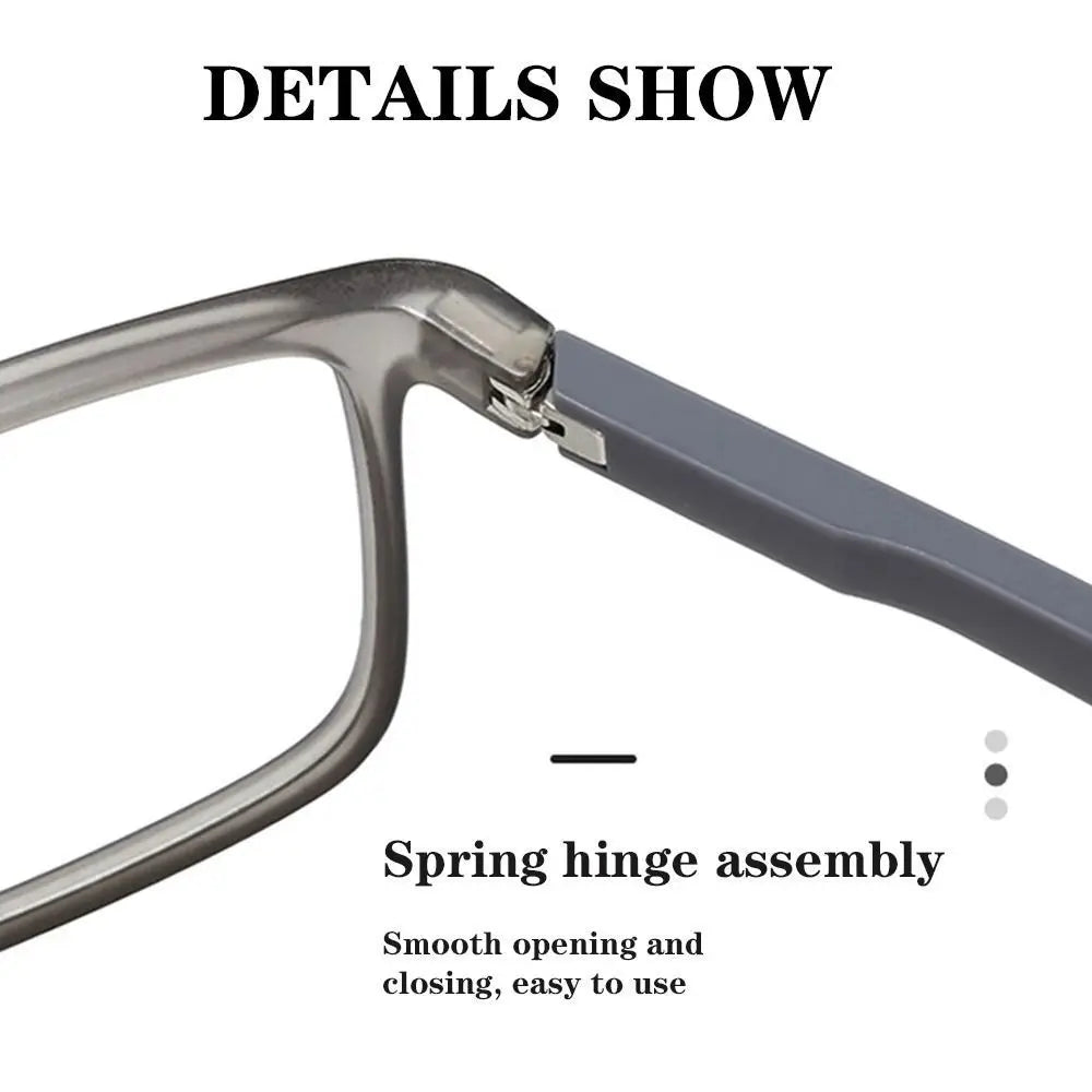 Soft Multifocal Progressive Reading Glasses TR90 Anti Blue Light Near Far Eyewear Men Women's Large Frame Farsight Eyeglasses ﻿