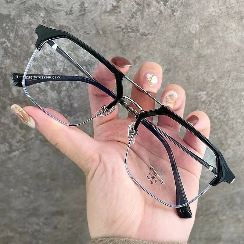 Men's Reading Glasses  0+1.0+1.5+2.0+2.5+3.0+3.5 +4.0 Presbyopia Glasses Retro Anti Fatigue Protective Goggles