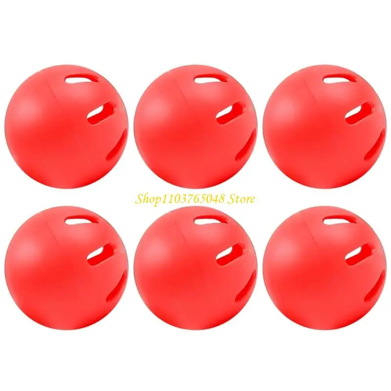 R53E Set of 6pcs 74mm Baseball Practice Balls Training Equipment Safe Materials