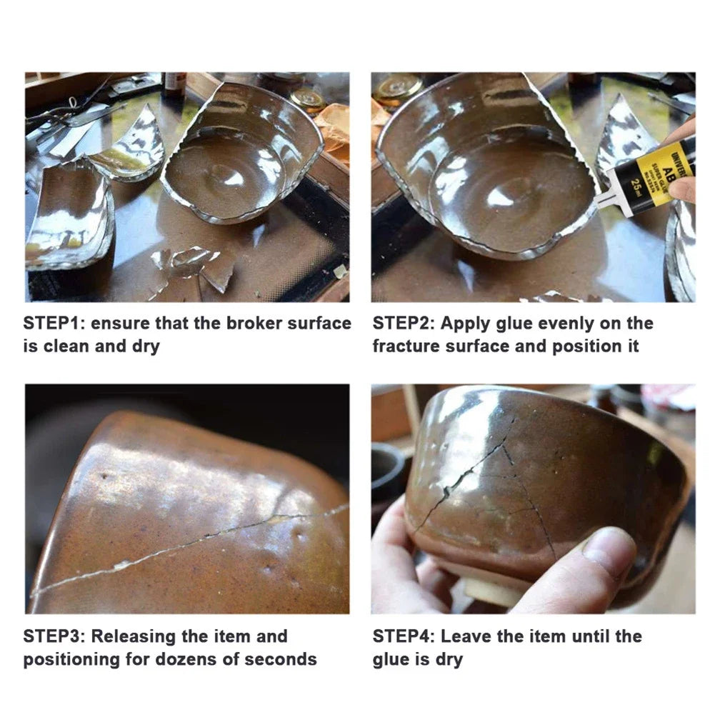 Epoxy Resin AB Glue Office 2 Minutes Curing Firm Long-lasting Reliable Epoxy Resin Strong Glue AB Glue Adhesive Super Liquid
