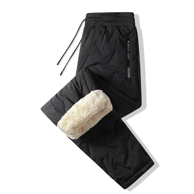 Animal Game Winter Women Plush Thick Fleece Waterproof Sweatpant Windproof Casual Pants Warm Outerwear Lambswool Thermal