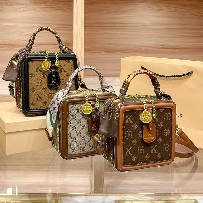 Ladies' handbag, light luxury square bag, 2026 autumn and winter new style, high-end and high designer single shoulder crossbody