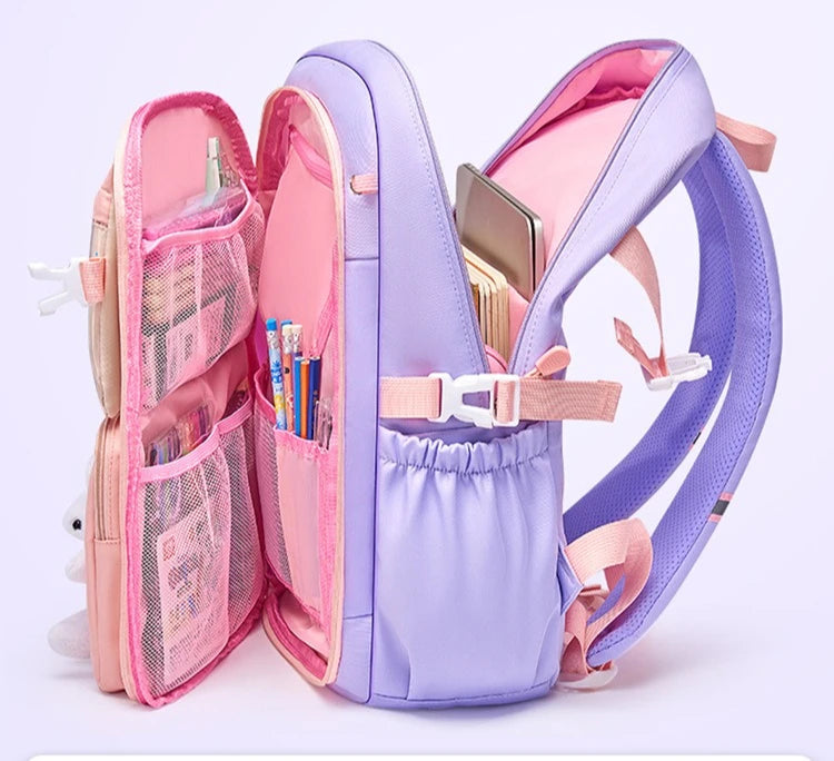 2026 Primary School Girls' Schoolbag Kawaii Lightweight Children's Bag Waterproof Bags Colorful Travel Backpack Mochilas Gifts