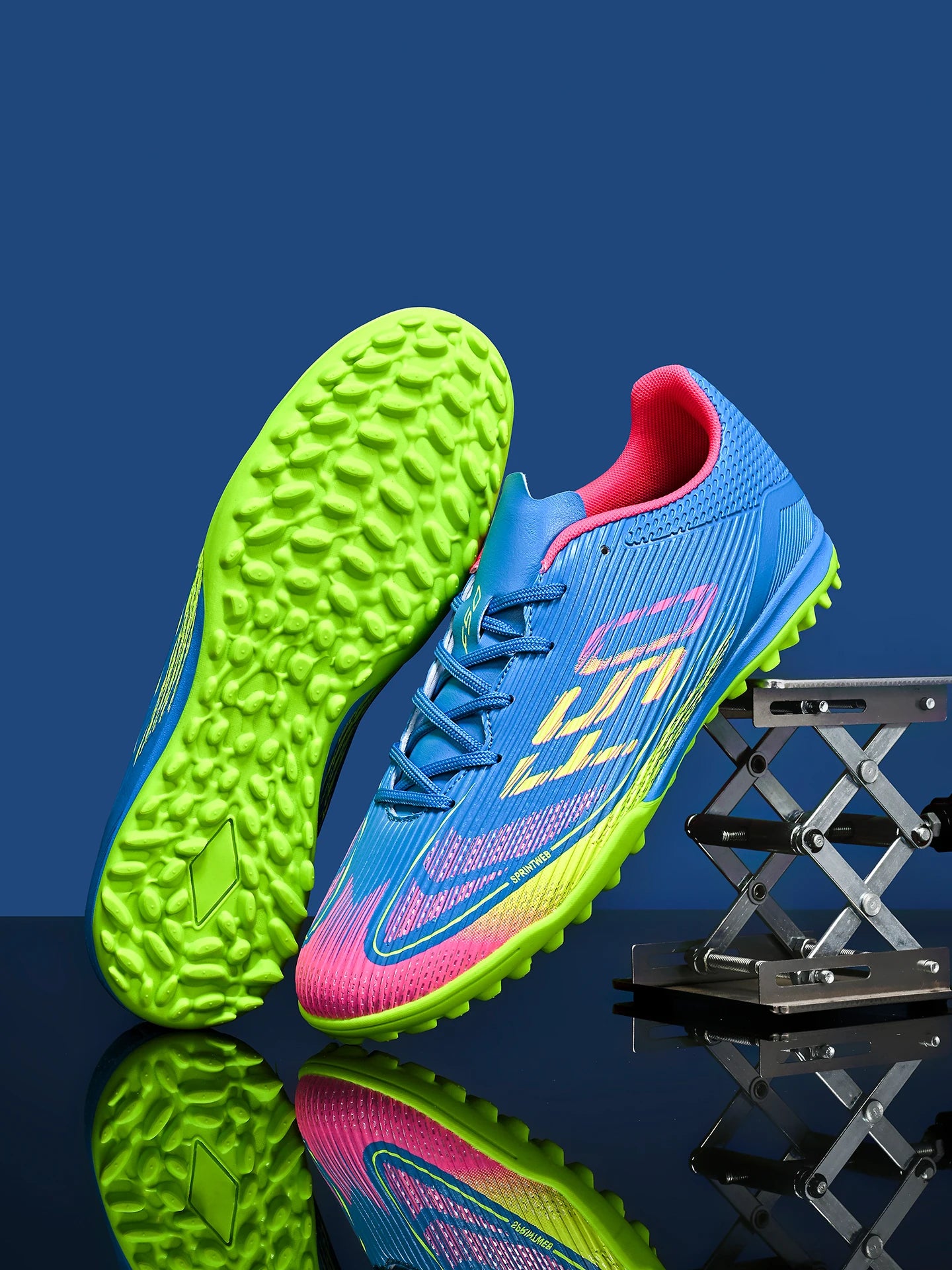Sport Essential TF Turf Football Shoes Integrated PU Fabric Rubber Sole Anti-slip Wearable Unisex Casual Football Shoes