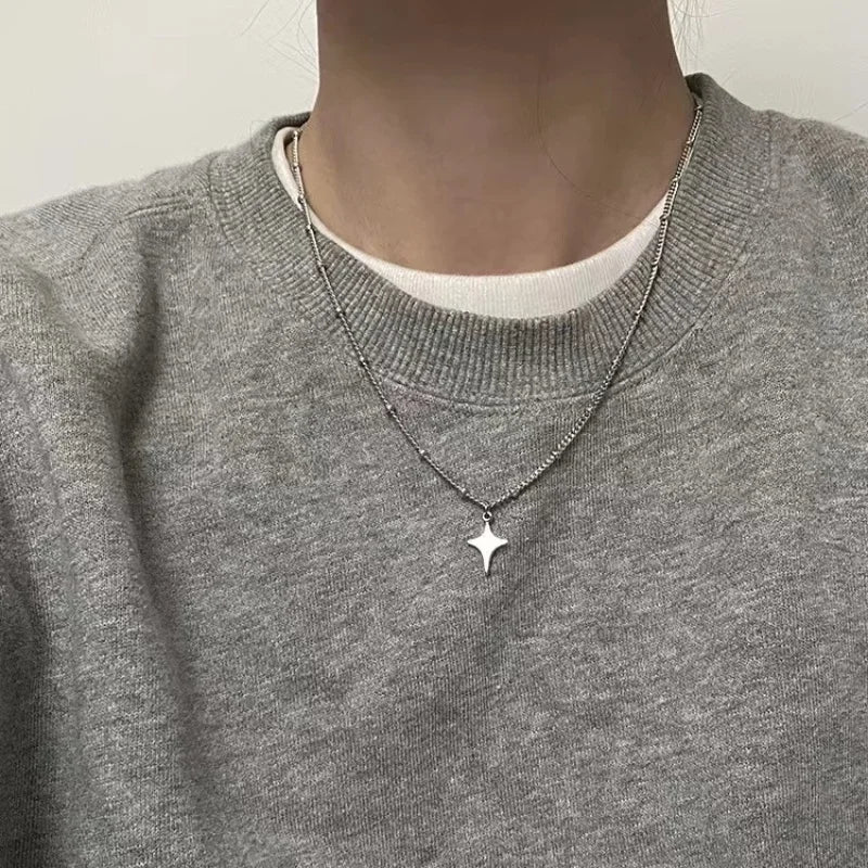 Simple Trendy Vintage Necklace Women Men's Fashion Necklace Hollow Choker Pendant Neck Jewelry Accessories Party Chain Wholesale