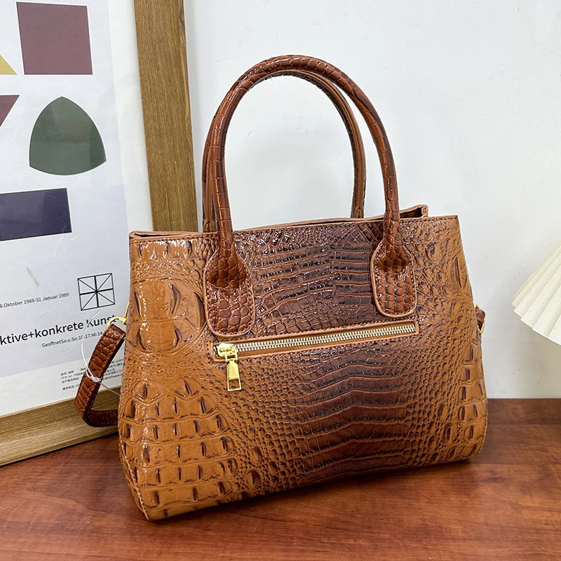 Ladies Quality Leather Shoulder Bags for Women 2026 Luxury Designer Handbags Classic Female Commute Fashion Large Capacity Tote