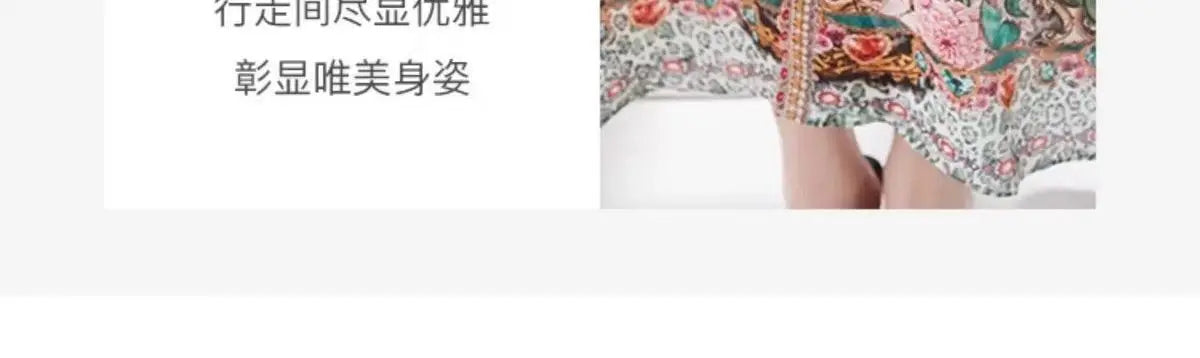 Green Silk Dress for Women in the Summer of 2026 Luxurious High-end Exquisite and Elegant Temperament Mulberry Silk Vacation WLF
