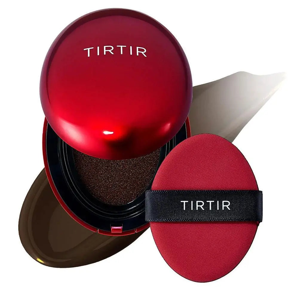 NEW For TIRTIR Mask Fit Red Cushion Foundation Long-Lasting Lightweight Buildable Coverage Finish Korean Cushion Foundation Care