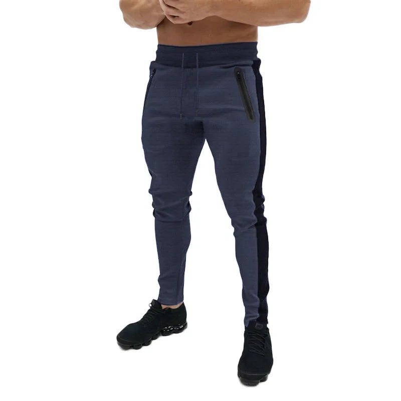 Spring and Autumn Men's Casual Pants 2025 New Trend Korean Version Black and White Stripes Slim LEGGING Trend Bound Feet  S-3XL﻿