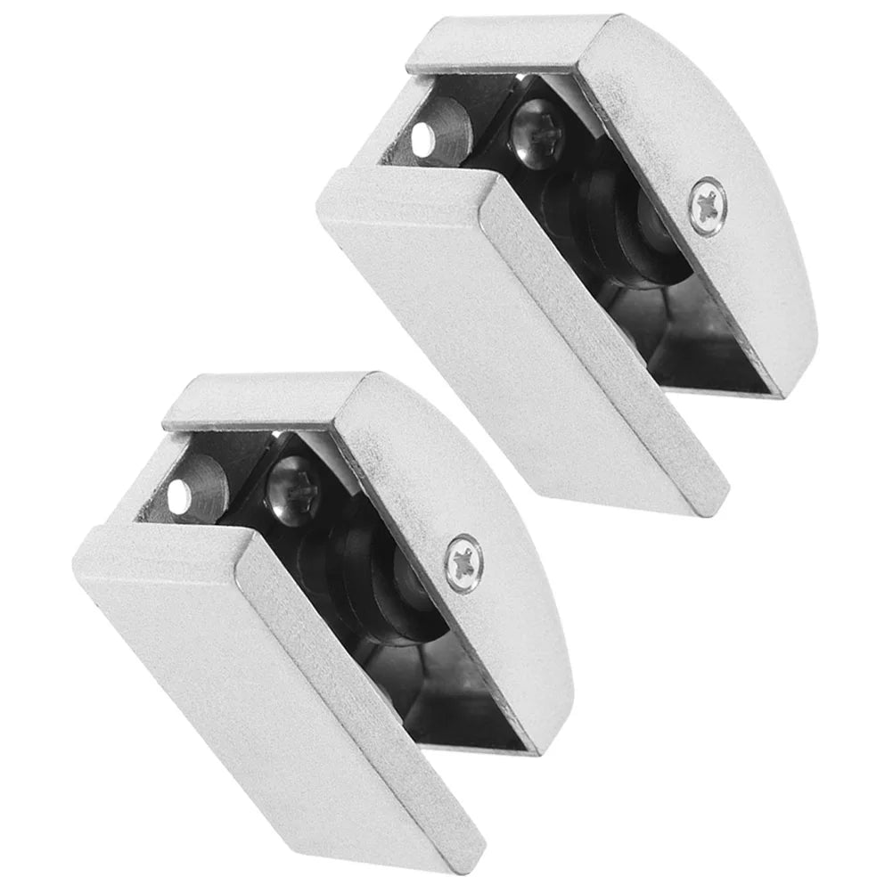 2Pcs Bottom Mount Door Guide Glass Door Stops Sliding Door Guides Shower Door Replacement Parts Hardware Track Bathrooms Bedroom