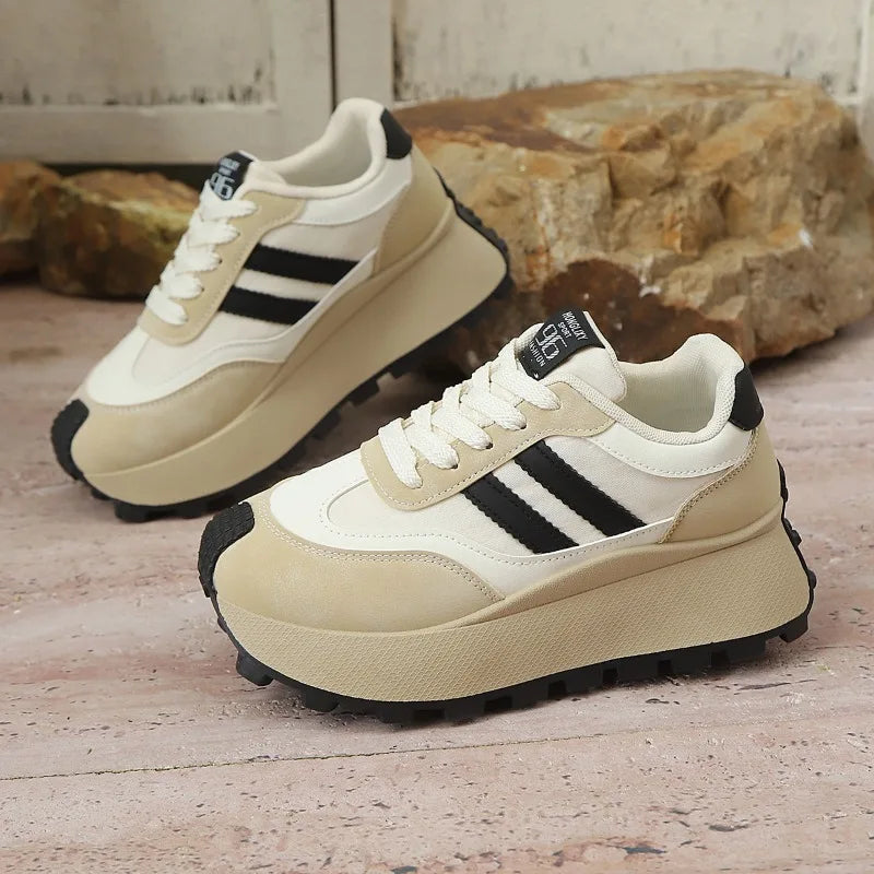 Women's Platform Shoes Fashion Forrest Gump Shoes 2026 New Sneakers for Women Casual Tennis Shoes Thick Sole Vulcanized Footwear