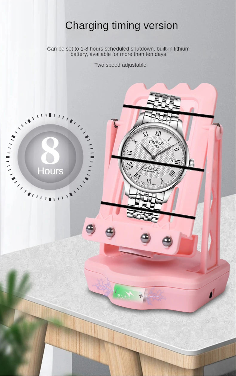 Automatic Watch Winder Rechargeable Mechanical Watches Silent Rotomat for The Watch Rotator Display Single Watch Winding Stands