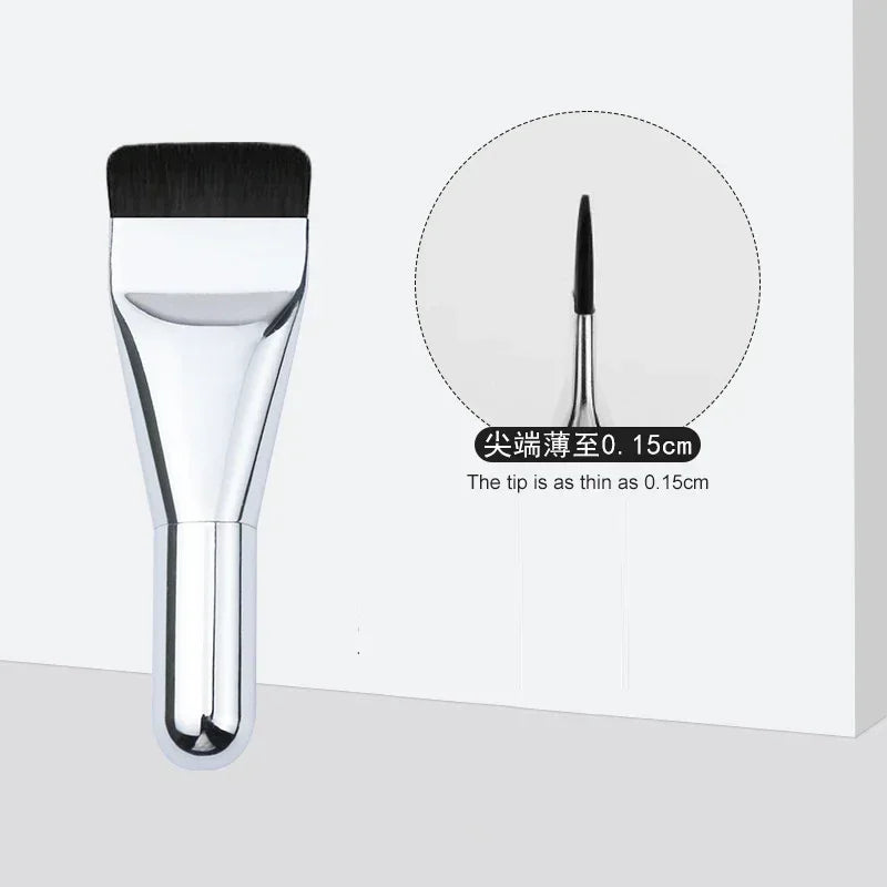 2pcs Ultra Thin Foundation Brush Update Soft Hair Face Flat Contour Brush BB Cream Blender Mixed Foundation Cream Makeup Brush