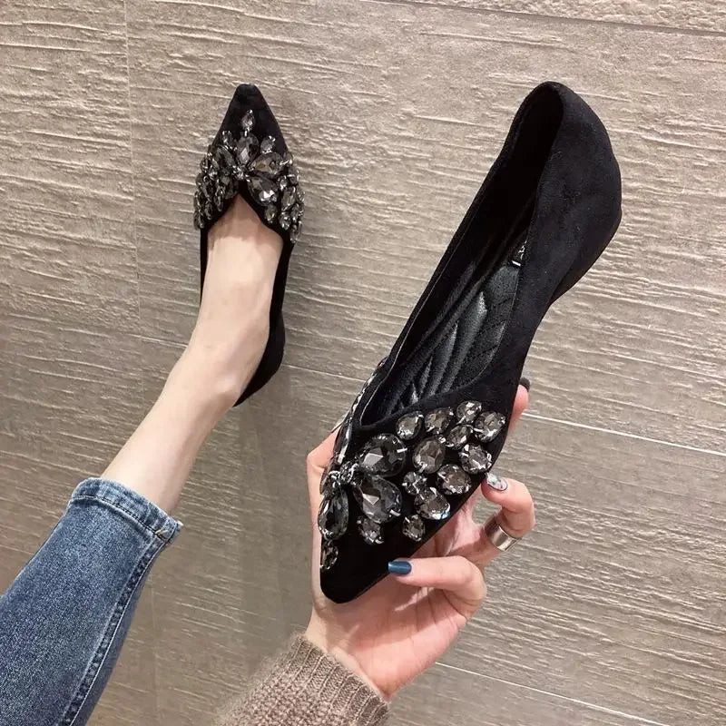 Flat Pointed Toe Woman Footwear Shoes For Women Daily Routine Comfortable Offer Shoe 39 High Quality With Original New In On A