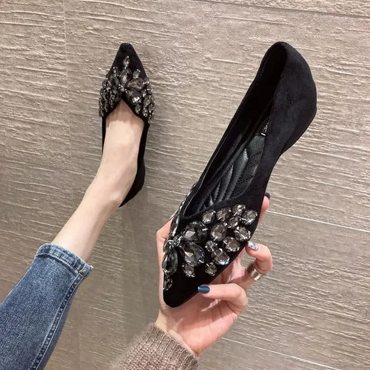 Flat Pointed Toe Woman Footwear Shoes For Women Daily Routine Comfortable Offer Shoe 39 High Quality With Original New In On A