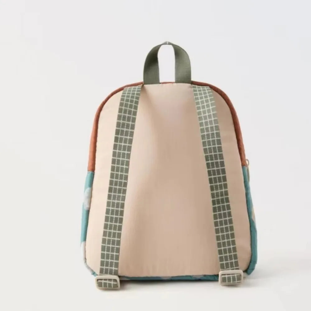 Cartoon Car Embroidery Children's School Backpack Kindergarten Multifunctional School Bags Boys and Girls Lightweight Backpack