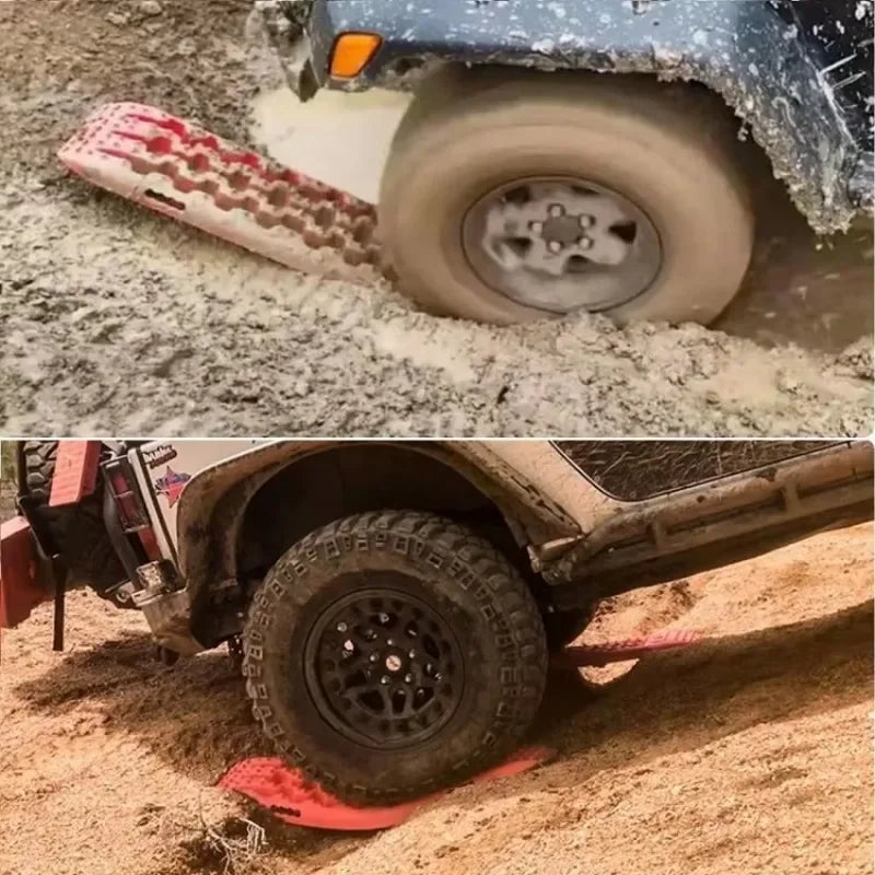 10T Car Off Board Snow Chains Self Rescue Anti Skiding Plate Self Driving Emergency Equipment Muddy Sand Traction Assistance